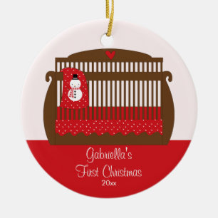 Baby's First Christmas Ornament Christmas Crib