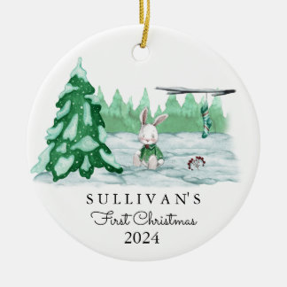 Baby's First Christmas Ornament | Custom Name Date