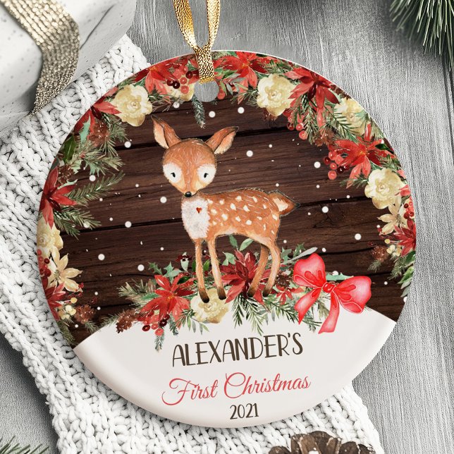 Baby's First Christmas Ornament Deer woodland (Baby's First Christmas Ornament Woodland animals)