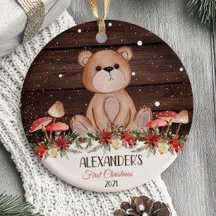 Baby's First Christmas Ornament Woodland animals
