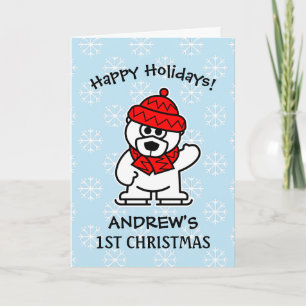 Baby's first Christmas personalised cute Holiday