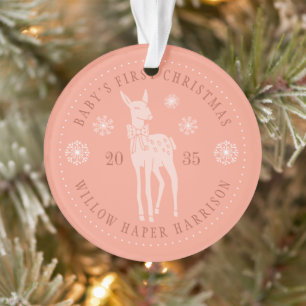 Baby's First Christmas Personalised Keepsake Ornament