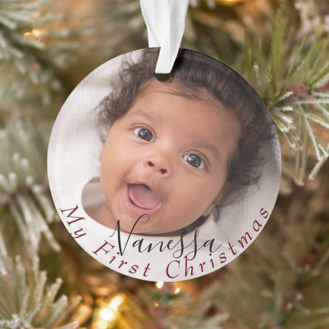 Baby's first Christmas personalised Ornament (Tree)