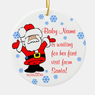 Baby's First Christmas Personalised Ornament