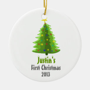 Baby's First Christmas Personalised Tree Ornament