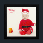 Baby's First Christmas Photo Add Name Keepsake Box<br><div class="desc">So many firsts! Baby's First Christmas Photo Keepsake Box</div>