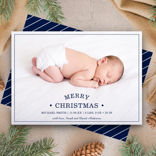 Baby's First Christmas Photo Birth Announcement (Creator Uploaded)