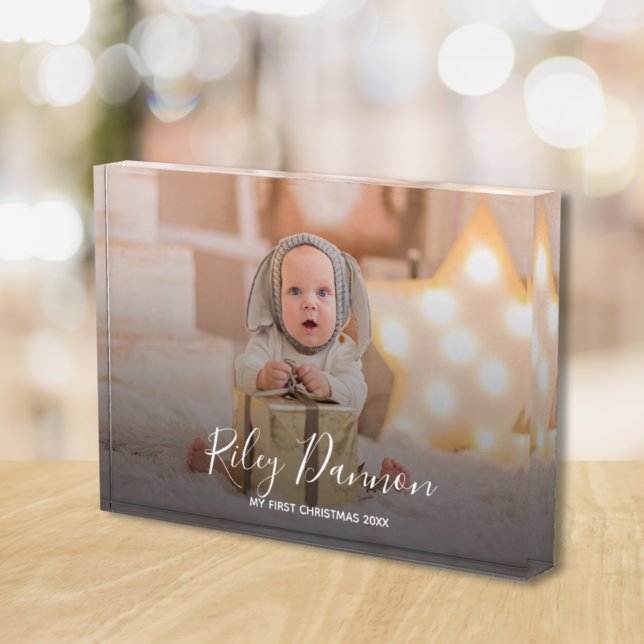 Baby's First Christmas Photo Block (Creator Uploaded)