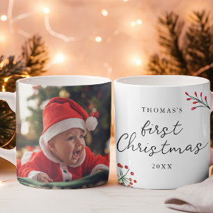 Baby's First Christmas Photo  Coffee Mug