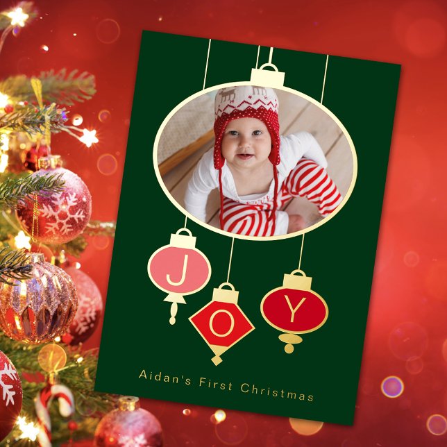 Baby's First Christmas Photo Holiday Card (Creator Uploaded)