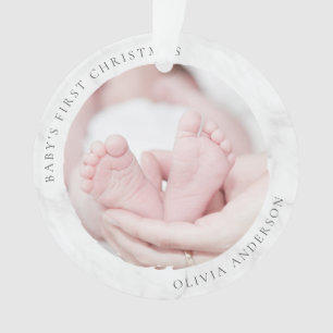 Baby's First Christmas Photo Keepsake Ornament