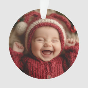 Baby's First Christmas Photo Keepsake  Ornament