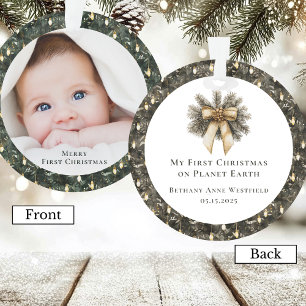 Baby's First Christmas Photo Keepsake Ornament