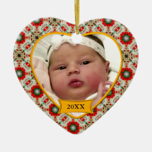 Baby's First Christmas Photo Keepsake Ornament