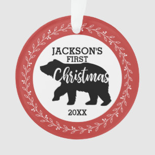 Babys First Christmas Photo Ornament