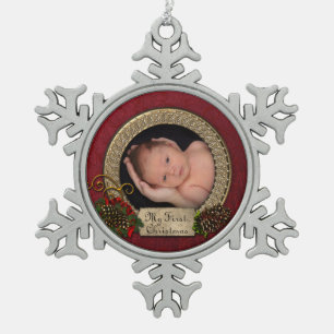 Baby's First Christmas Photo Ornament