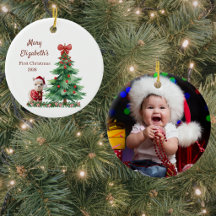 Baby's First Christmas Photo Ornament