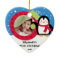 Babys First Christmas Photo Ornament Penguin