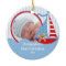 Babys First Christmas Photo Ornament Sailboat