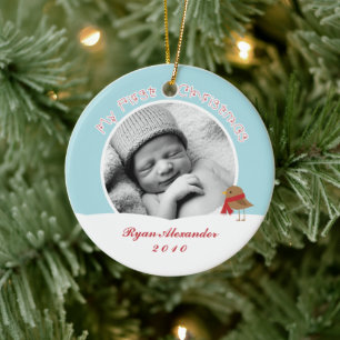 Baby's First Christmas Photo Ornaments