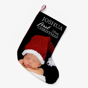Baby's First Christmas PHOTO STOCKING