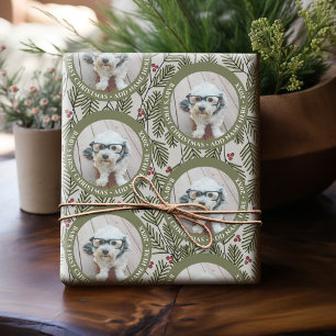 Baby's First Christmas Photo - Whimsical Branches Wrapping Paper