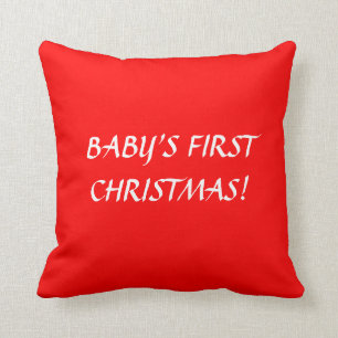 BABY'S FIRST CHRISTMAS PILLOW