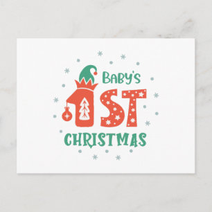 Baby's First Christmas  Postcard