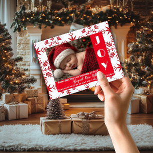 Baby's First Christmas Santa Birth Announcement Magnet