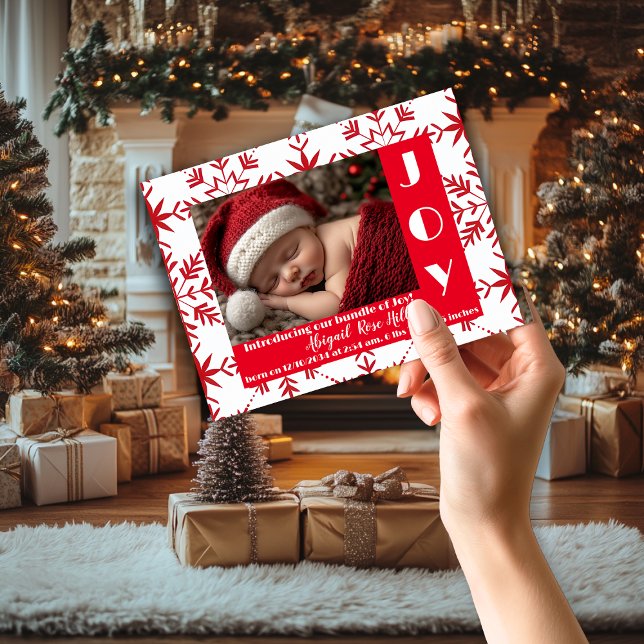Baby's First Christmas Santa Birth Announcement Magnet (Creator Uploaded)