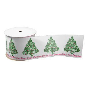 Baby's First Christmas Satin Ribbon
