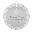 Baby's First Christmas | Snowflake Photo