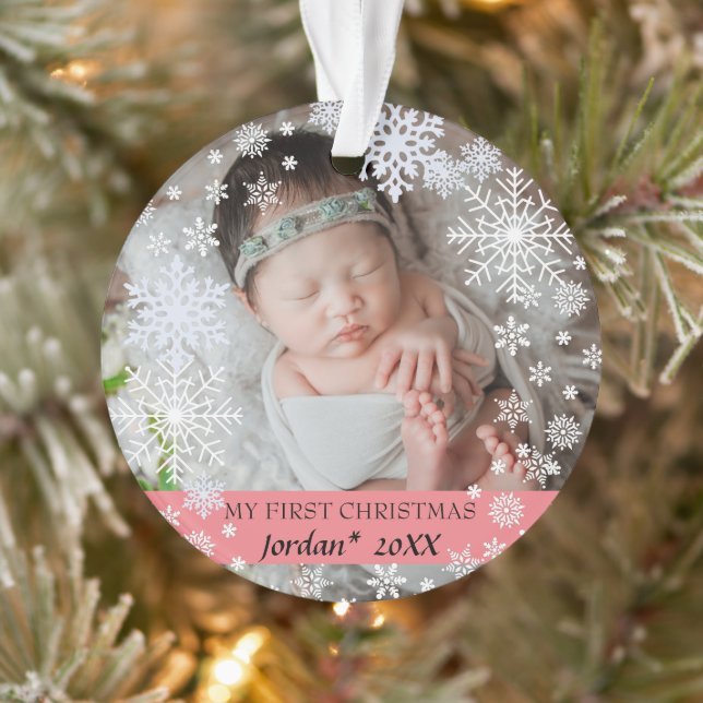 Baby's first christmas snowflakes  ornament (Tree)