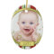 Baby's First Christmas Stripes Music Ornament