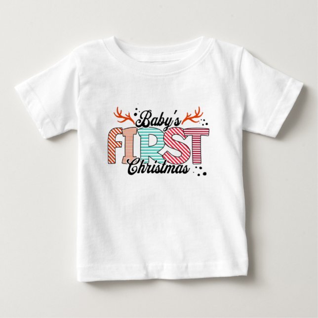 Baby's First Christmas T-Shirt (Front)