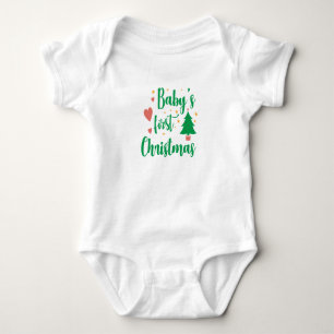 Baby's First Christmas T-Shirt Baby Bodysuit