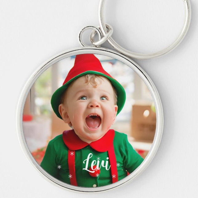 Baby's First Christmas | Trainee Elf Key Ring (Front)