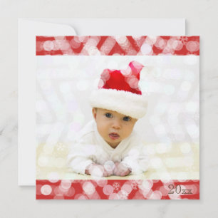 Baby's First Christmas with Photo Holiday Card