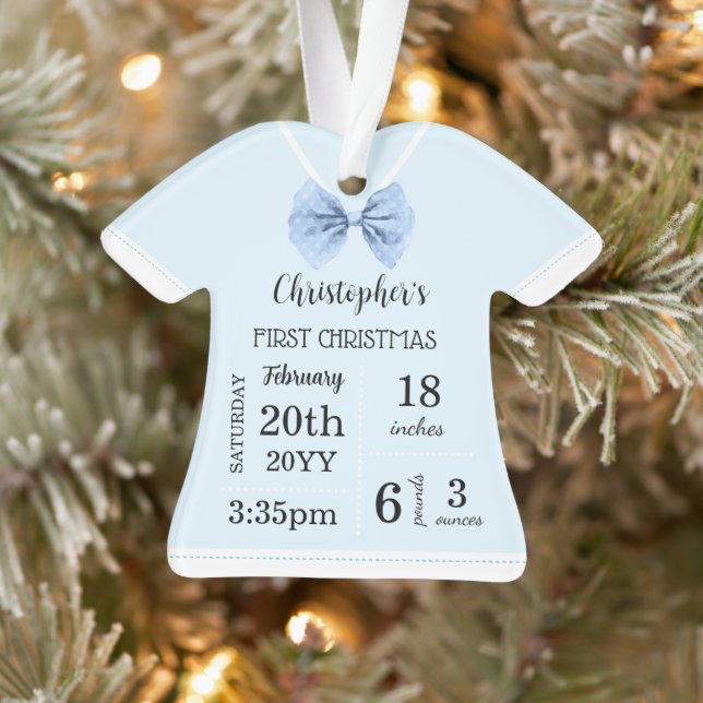 Baby's First Christmas with Photo Ornament (Tree)