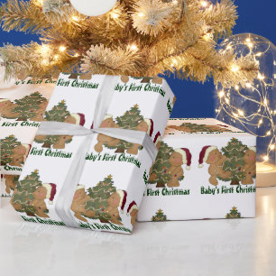 Baby's First christmas wrapping paper