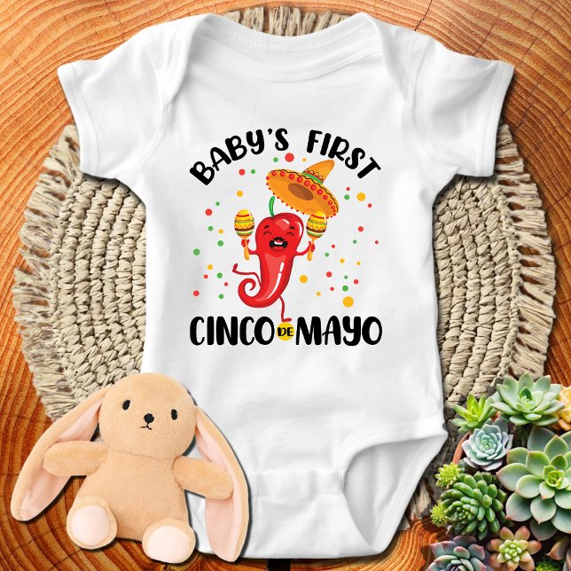 Baby's First Cinco de Mayo Baby Bodysuit (Creator Uploaded)