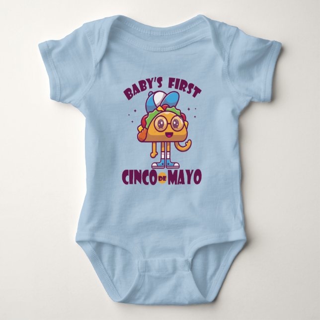 Baby's First Cinco de Mayo Baby Bodysuit (Front)