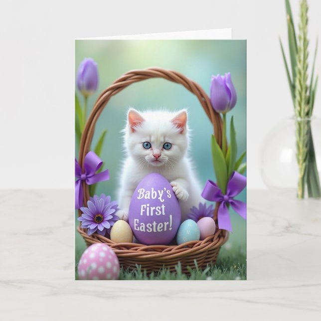 Babys First Easter Keepsake Card (Front)