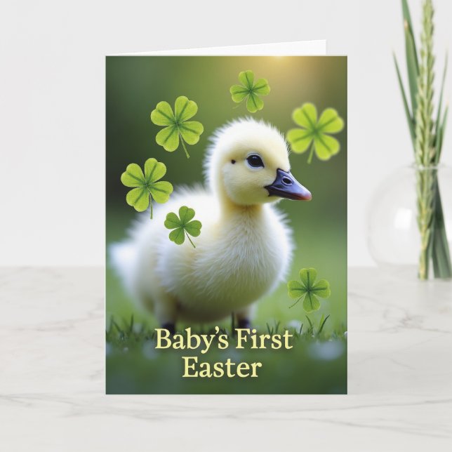 Babys First Easter Scene Card (Front)