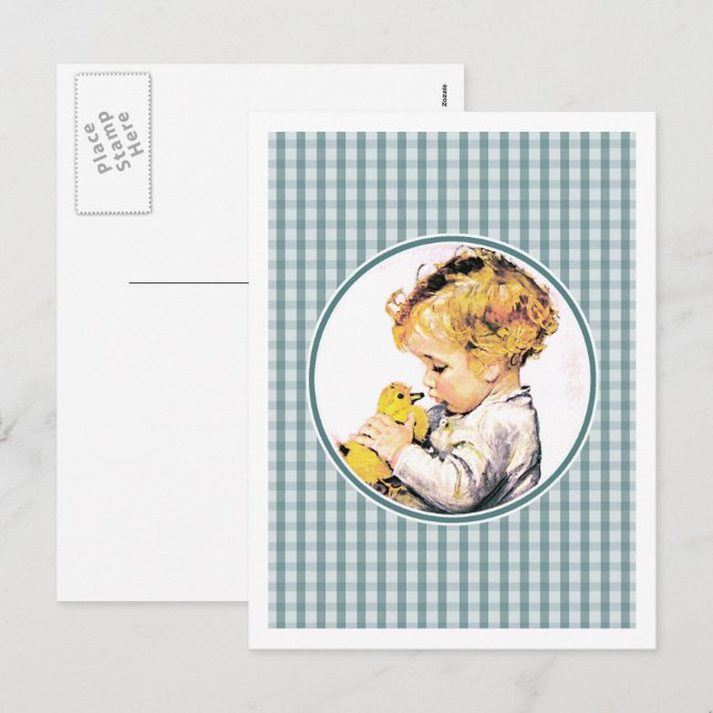 Baby's First Easter. Vintage Baby Postcards (Front/Back)