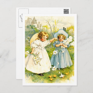 Baby's First Easter. Vintage Kids Postcards