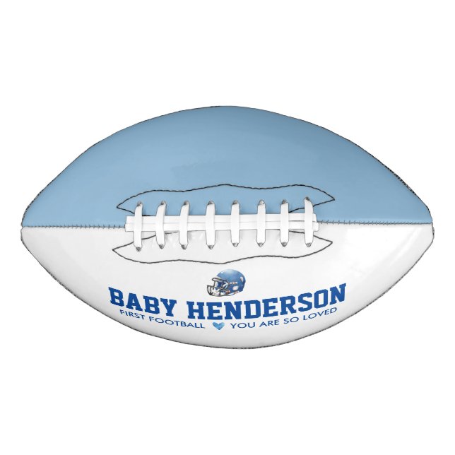 Baby's First Football Baby Shower Prop American Football (Front)