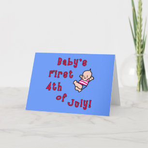 Baby's First Fourth of July Products Card