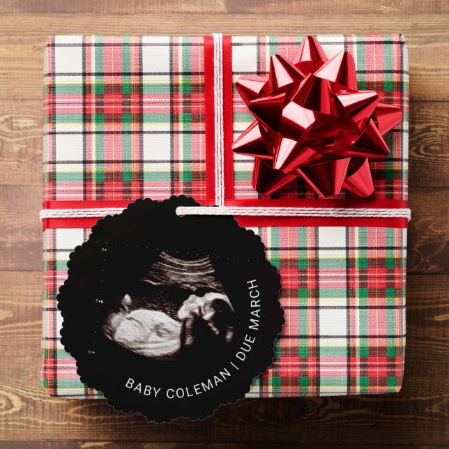 Baby's First Glimpse Christmas Ornament Card (Insitu (Gift))