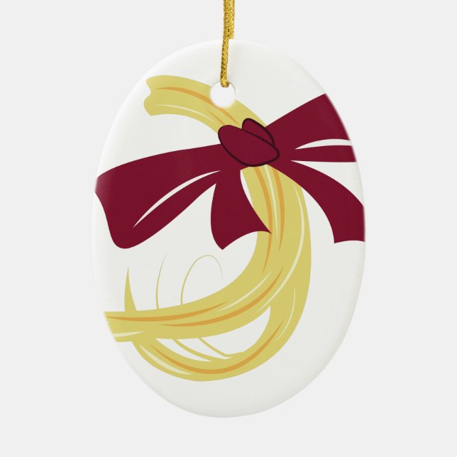 Babys First Haircut Ceramic Tree Decoration (Front)